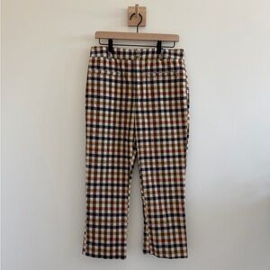 Anthropologie “The Essential Collection” Plaid Kick Flare Pants